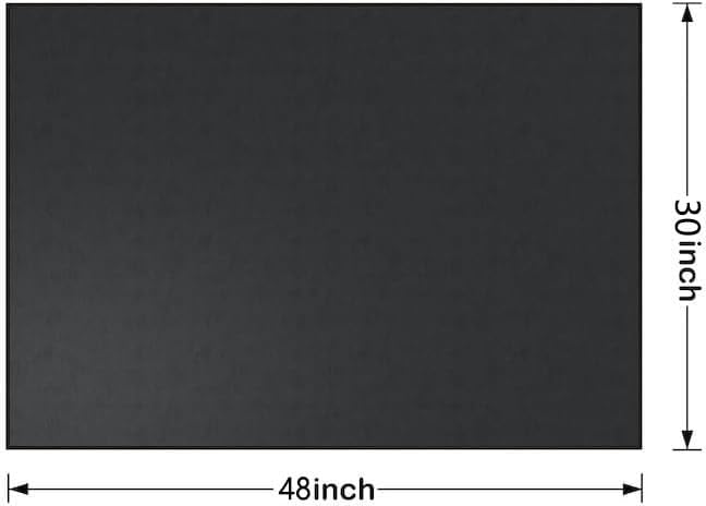 Under Grill Mat, 48×30 inch BBQ Floor mats, Pellet Stove Hearth Pad Fire Proof Mat Fire Pit Grill Fire Resistant, Water Resistant, Oil Proof, Protect The Deck, Patio, Lawn from Exploding Embers