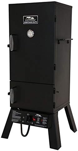 Masterbuilt Sportsman Elite 30 in. 1 Burners Propane Smoker Black 15400 BTU