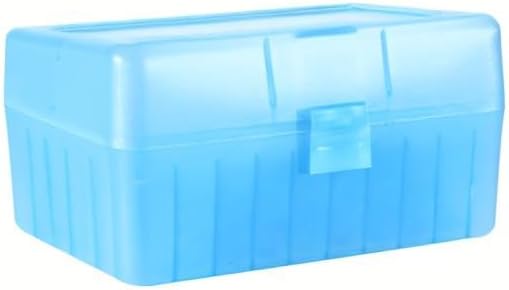 50 Round Rifle Ammo Can | Durable Plastic Ammo Storage Box with Lock | Waterproof Box, Bullet & Tool Organizer for Travel & Range | Secure Locking Ammo Container