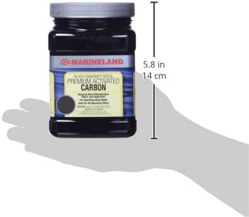 Marineland Black Diamond Premium Activated Carbon 10 Ounces, Filter Media For aquariums, Blacks & Grays