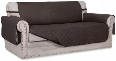 Easy-Going Reversible Couch Cover, 2 Cushion Sofa, Chocolate/Chocolate | Oversized Loveseat Slipcover For Dogs, Water Resistant Mat, Living Room, Non-Slip Sofa Cover, Pet Friendly