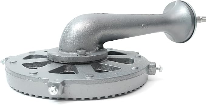 COOKAMP Cast Iron Propane Burner Head with Brass Fitting Orifice (SH16RH - DIY Burner & Regulator)
