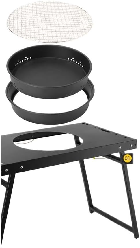 Barbecue Grill Tea Boiling Stove Hearth Charcoal Combined