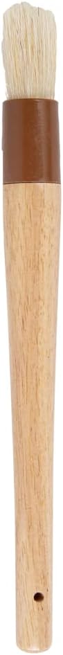 Restaurantware-Pastry Tek 1 Boar Bristles Pastry Brush, 11.8 Inches Buttering Tool รขโฌโ Hardwood Handle, Built-In Hanging Hole, Wood Basting Applicator, Sturdy Ferrule, For Glazing And Basting