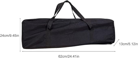 BBQ Tool Storage Bag,Oxford Grill Tool Carry Bag, Waterproof Outdoor Picnic Cooking Tools Bag Carry Bag for Camping Car Trip Outdoor Camping (Black,Size:24.41x 5.12 x 9.45inch)