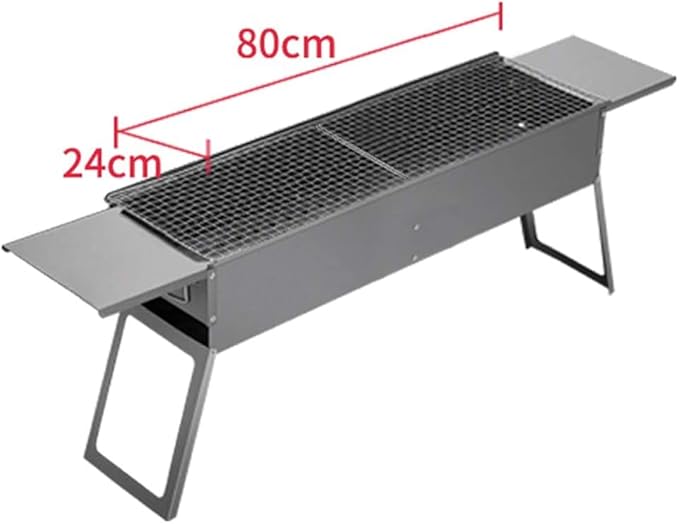 Portable foldable barbecue grill Smoked charcoal grill Outdoor picnic grill Desktop barbecue grill Suitable for 5-10 people barbecue tools