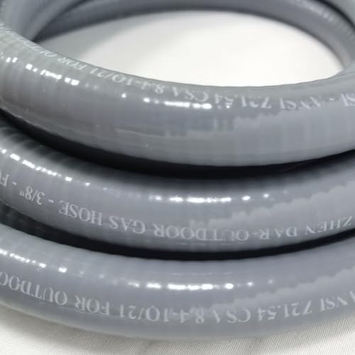 12ft Natural Gas Hose, 40,000+ BTU NG Adapter with Quick Connect for Fire Pit Burners