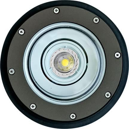DABMAR LIGHTING LV306-LED4-RGBW-BZ Well Light W/O Grill Adjustable 4W RGBW LED MR16 12V, Bronze