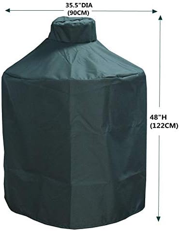 Mini Lustrous Cover for Big Green Egg, Ceramic Grill Cover Outdoor Grill Cover with Durable and Water Resistant Fabric, X-Large(Green)