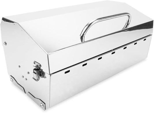 Kuuma Stow and Go Propane Tabletop and Mountable Grill - Stainless Steel Gas Grill with Foldable Legs | Great for Camping, Boating, Picnics, Barbeques & More |13,000 BTUs - (58130)