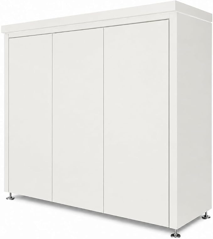 Sunnyjoy Modular Outdoor Kitchen Flip, Premium Aluminum Cabinet System-3 | MAX flip cover vesion with grill, sink & storage, durable weather-resistant design, includes flip-top set for protection