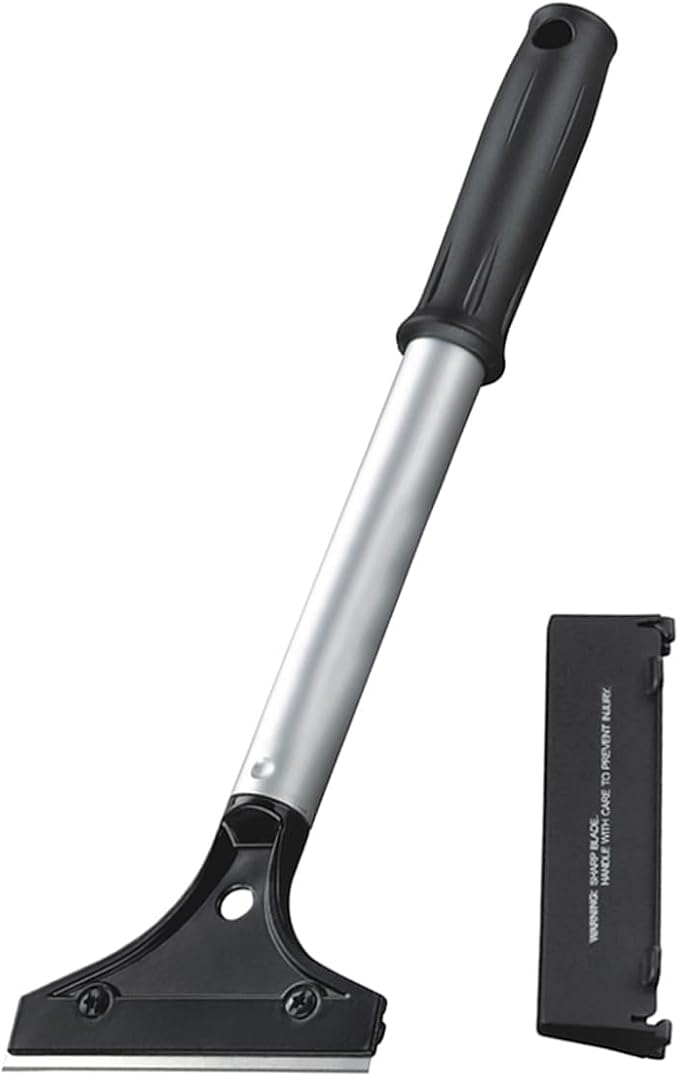 CELOX Grill Scraper, Kitchen Scraper for Cleaning Griddle with Long Handle