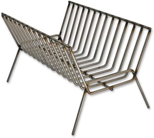 Argentine Iron Grill asado brasero parrilla. Premium Brasero. Brazier (Stainless Steel)