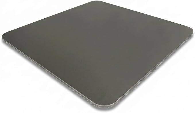 ThermiChef 15.7"x15.7" Pizza Steel, 1/4" Thick, 16.8 lbs - Cooking Steel for Oven & Grill - Made in USA