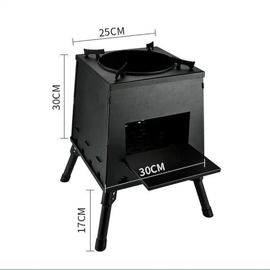 Portable Charcoal Grill for Camping BBQ Grills Outdoor Barbecue Grill, Household Charcoal Baking Pan Oven Fire Pit, Heavy-Duty Iron Stove for Backyard Party,A-1