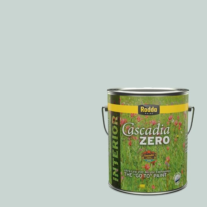 Rodda Paint CASCADIA ZERO Interior Satin Paint & Primer in One, 1-Gallon, Glacier