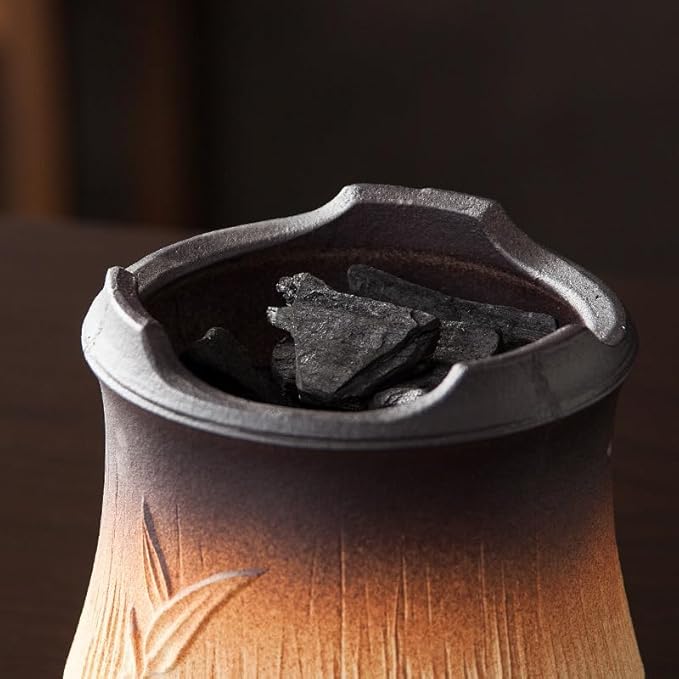Clay Stove - Versatile Wood Burning Camping Stove for Charcoal, Alcohol & Oil Lamps - Small Portable Clay Grilling Stove for Outdoor Cooking, BBQ & Backyard Use