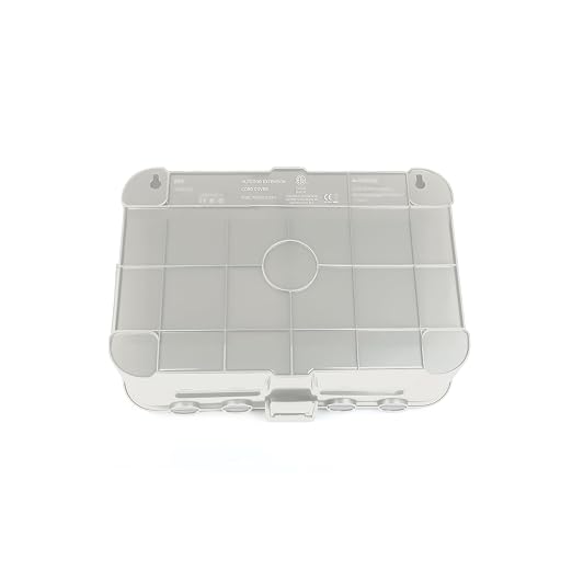 Flemoon Outdoor Electrical Box with Transparent Lid, IP54 Waterproof Electrical Box Outdoor, Large Weatherproof Extension Cord Cover with Clear Cover for Photocell Light Sensor Timer, Outlet, White