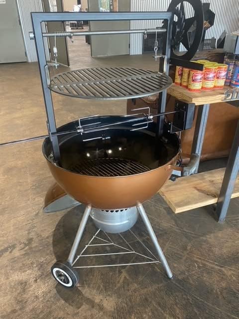 SANTA MARIA GRILL ATTACHMENT FOR WEBER KETTLE (FOR WEBER KETTLE 22 INCH WITH ROTISSERIE)