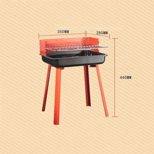 Folded Portable Charcoal Grill Outdoor Barbecue Charcoal Stainless Steel Kebab Grill Folding Grill Portable Grill Perfect for Camping