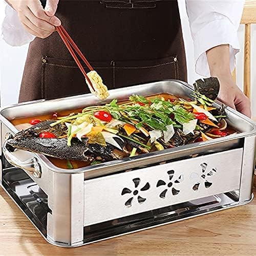 Portable Charcoal Grill for Camping BBQ Grills Outdoor Barbecue Grill, Multifunctional Smoker Charcoal Stove with BBQ Net & Carbon Tray, Stainless Steel Charcoal Grills BBQ,A-1