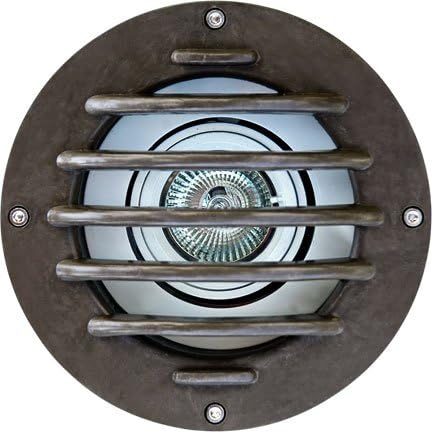 DABMAR LIGHTING FG315-MR-LED4-RGBW Fiberglass Adjustable Well Light W/Grill 4W RGBW LED MR16 12V, Bronze