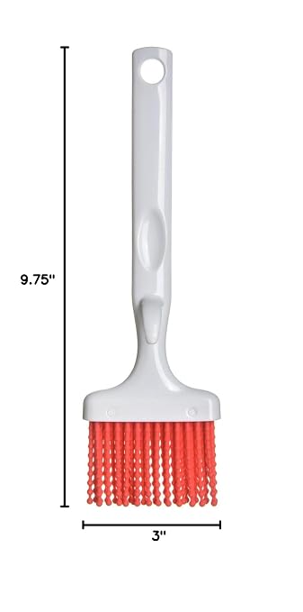 SPARTA 4040505 Silicone Basting Brush With Red Bristles, 3 Inches, Red