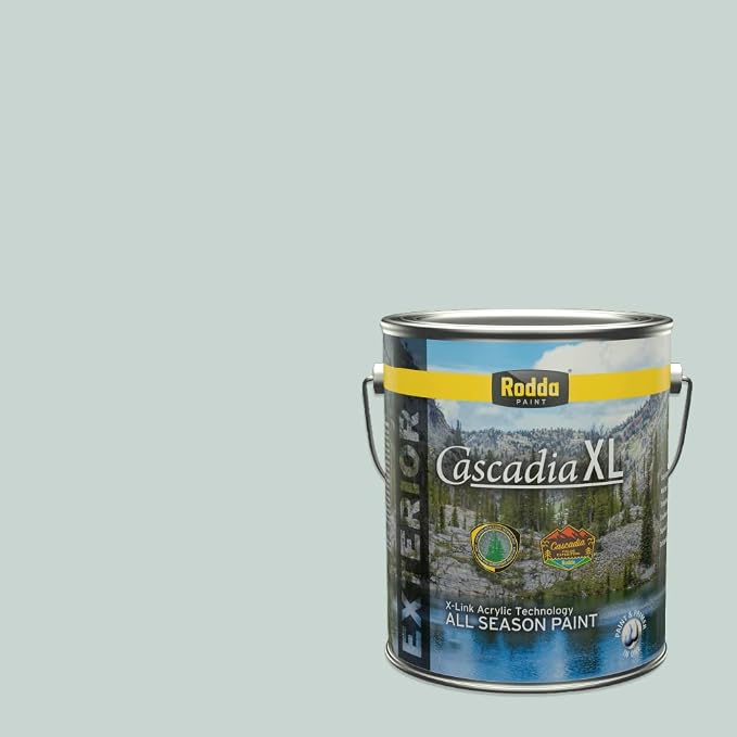 Rodda Paint CASCADIA XL Exterior Velvet Paint & Primer in One, 1-Gallon, Glacier