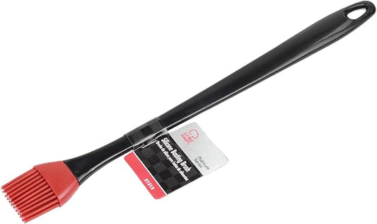 Chef Craft Select Silicone Basting Brush, 14 inch, Black/Red