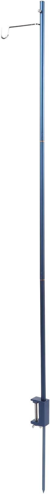 CHICIRIS Aluminum Alloy Light Stand, Portable Foldable Stainless Steel Hook Camping Lamp Pole with Storage Bag, for Outdoor Camping Picnic BBQ