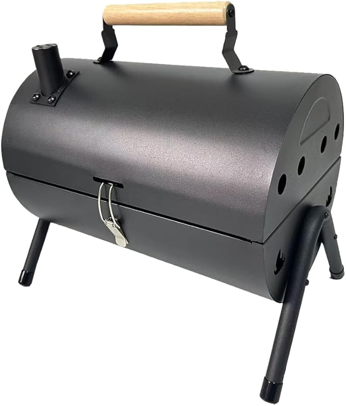 Portable Charcoal Grill with, Small Tabletop Barbecue Grill for Outdoor Camping Backyard Party BBQ Cooking, Extra Thick Steel & Heavy Duty, Innovative Design & Easy Assembly