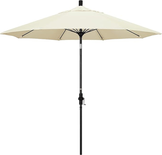 California Umbrella 9' Round Aluminum Pole Fiberglass Rib Market Umbrella