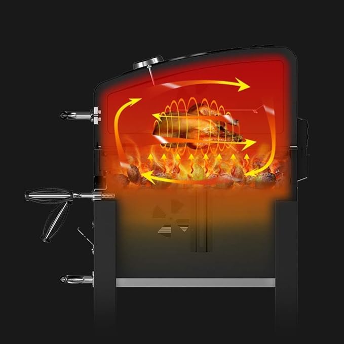 BBQ Grill - Thicken portable barbecue home charcoal garden large commercial barbecue smokeless car outdoor villa