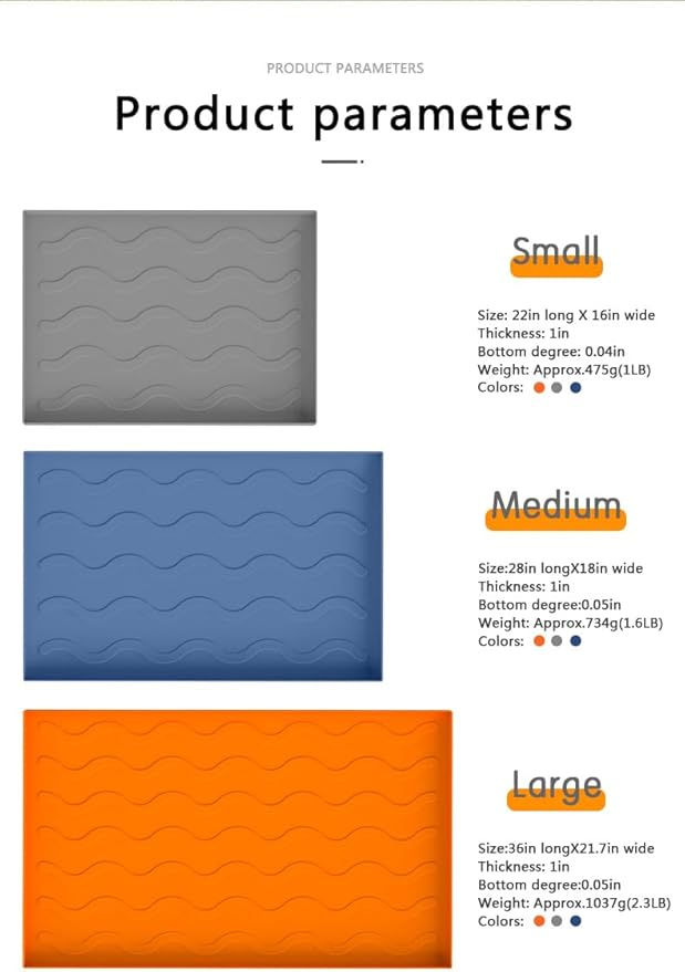 Silicone Griddle Mat for Blackstone 22 Inch Griddle,Food Grade Waterproof Silicone Mat,Protect Your Griddle,Under Sink Mat,Wire Shelve Liner