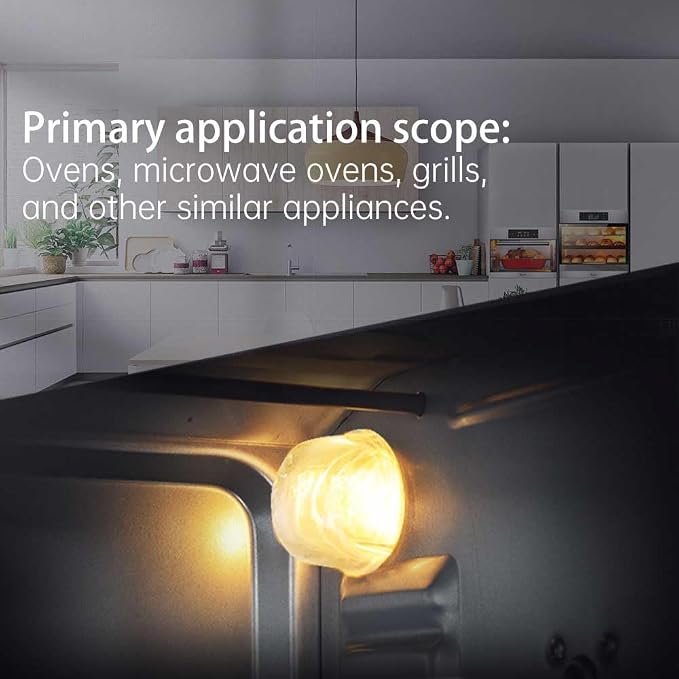 J&V BEDEBUR G9 High Temperature Resistance 500 Degrees 120V 25W Oven Lamp, Round Glass Cover Resistant to High Temperature, G9 Halogen Bulb, Ceramic Holder, Cut-Out 35.5mm Diameter (12V 40W)