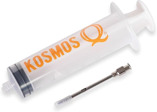 Kosmos Q Meat Marinade Injector, Easy Grip Syringe With Stainless Steel Needle For Flavoring Brisket, Chicken, Turkey, Pork, Roast & Ribs, Ideal For Grilling, Smoking, Roasting & Outdoor Cooking, 2 Oz