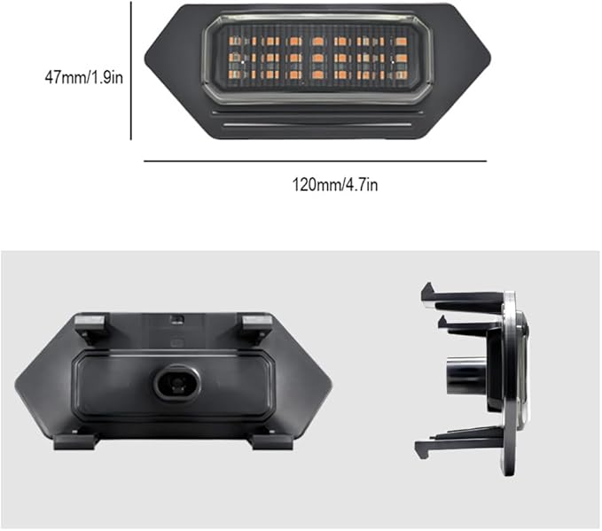 LED Grille Lights Fit for Toyota Tacoma 2024 2025 Trailhunter and TRD PRO, Amber Grille Light Strips, IP68 Waterproof Seal, Non-Destructive Installation, Off-Road Marker Light Kit, Car Accessories