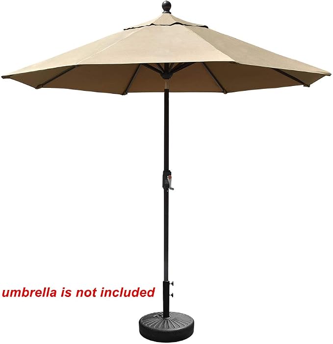 EliteShade Umbrella Base Water Filled Stand Market Patio Outdoor Heavy Duty Umbrella Holder(Black)