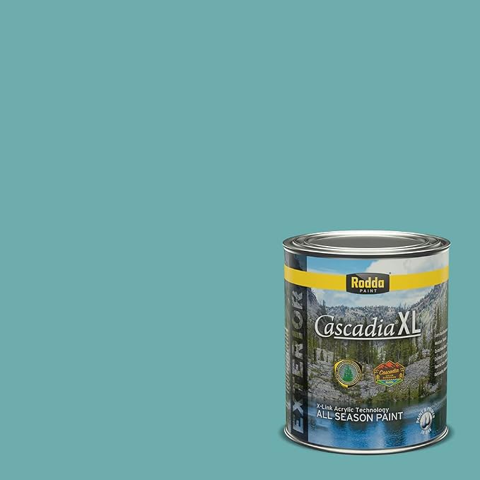 Rodda Paint CASCADIA XL Exterior Satin Paint & Primer in One, Quart, Cold North