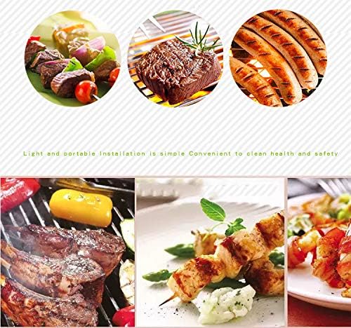 BBQ Grill, Portable Grill Smoker Folding Charcoal BBQ for Garden Outdoor Hiking 1-2 Persons