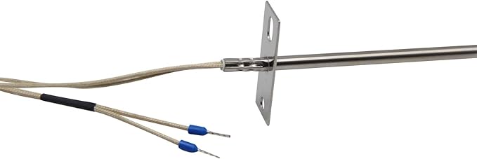 RTD Temperature Sensor, Not Include PTG, Replacement for Traeger Digital Thermostat Wood Pellet Grills Grill Oven Probe Replacement Part, 7.08in Internal Grill Sensor Probe, 47.2in Heat Woven Wires