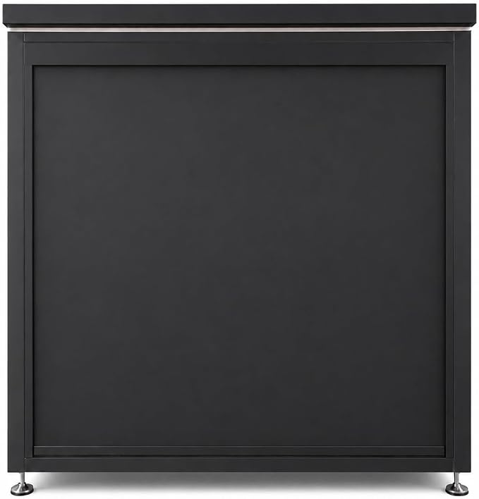 Sunnyjoy Modular Outdoor Kitchen, Premium Aluminum Cabinet System-1 | Standard edition with grill, sink & storage, durable weather-resistant design, includes roll-up set for protection