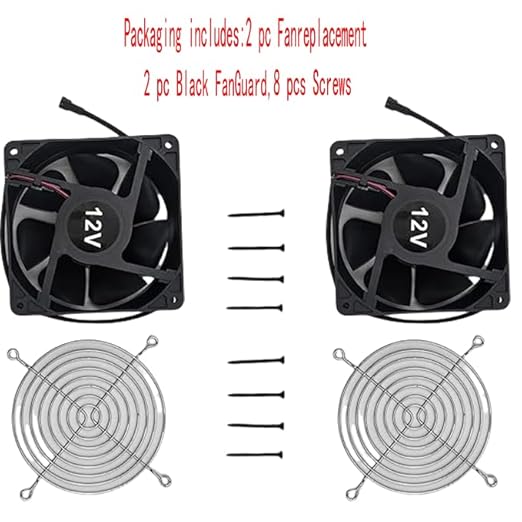 (2 Pack) Replacement Fan Kit 9904190040 for Masterbuilt Gravity Series 560/800/1050 XL Digital Charcoal Grill+Smoking Machine, Compatible with Masterbuilt MB20041020, MB20040221