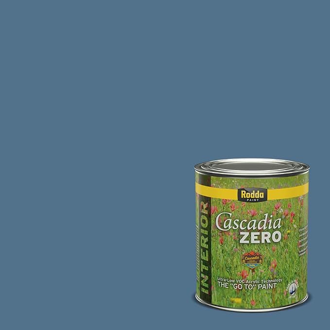 Rodda Paint CASCADIA ZERO Interior Flat Paint & Primer in One, Quart, Happy Tune