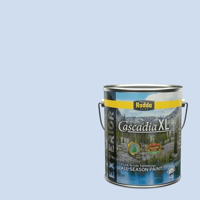 Rodda Paint CASCADIA XL Exterior Satin Paint & Primer in One, 1-Gallon, Fluid Blue