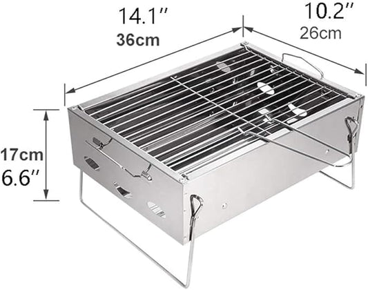 IRYZE Portable Charcoal Grill BBQ Grill Barbecue Home Charcoal Grill Small Outdoor Camping Charcoal Grill Tool Indoor Home BBQ Stove BBQ Grill for Outdoor