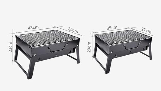IRYZE Portable Charcoal Grill Charcoal Grill Easy To Install Barbecue Grilling Portable For Outdoor BBQ Picnic Patio Backyard BBQ Grill for Outdoor (Size : 35x27x20cm)