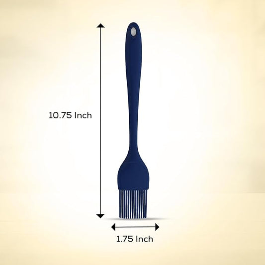 Mrs. Andersonโs Baking Silicone Basting Brush, Non-Stick, Heat Safe, Shed-Proof Bristles, Navy, 1.75-Inches, For Butter, Egg Wash, Glaze, And Baking Prep