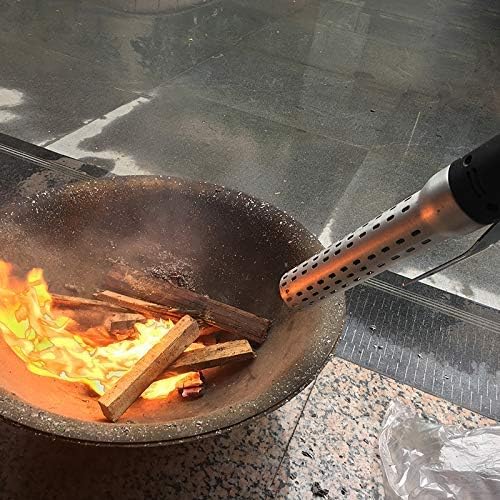GasSaf Electric Charcoal Fire Starter and Lighter for Big Green Egg Fireplace Fire Pits Campfires and Others, with Built-in Blower Quick BBQ Lighting Charcoal, Wood and Others(Ceramic Core)