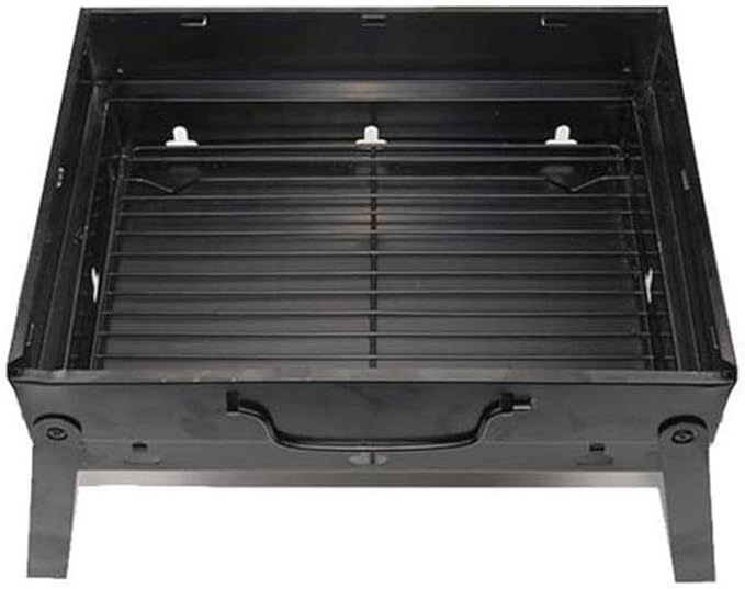 Portable Charcoal Grill for Camping BBQ, Stainless Steel Outdoor Barbecue Grill, 35x27cm Family Picnic Camping Grill, BBQ Grill for Garden Travel,A-1